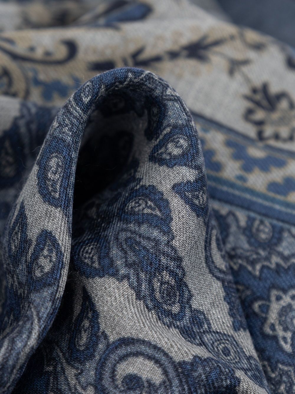 ETRO paisley-print scarf - Blauw