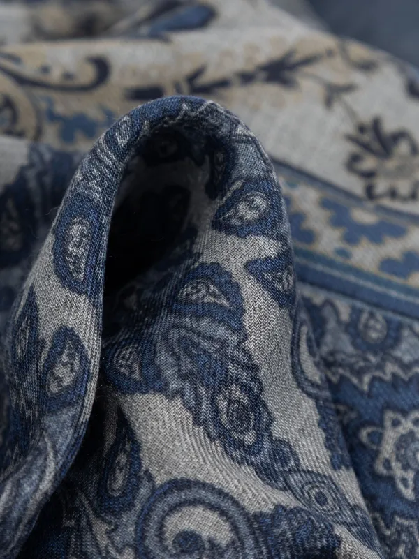 ETRO ペイズリー スカーフ | ブルー | FARFETCH JP