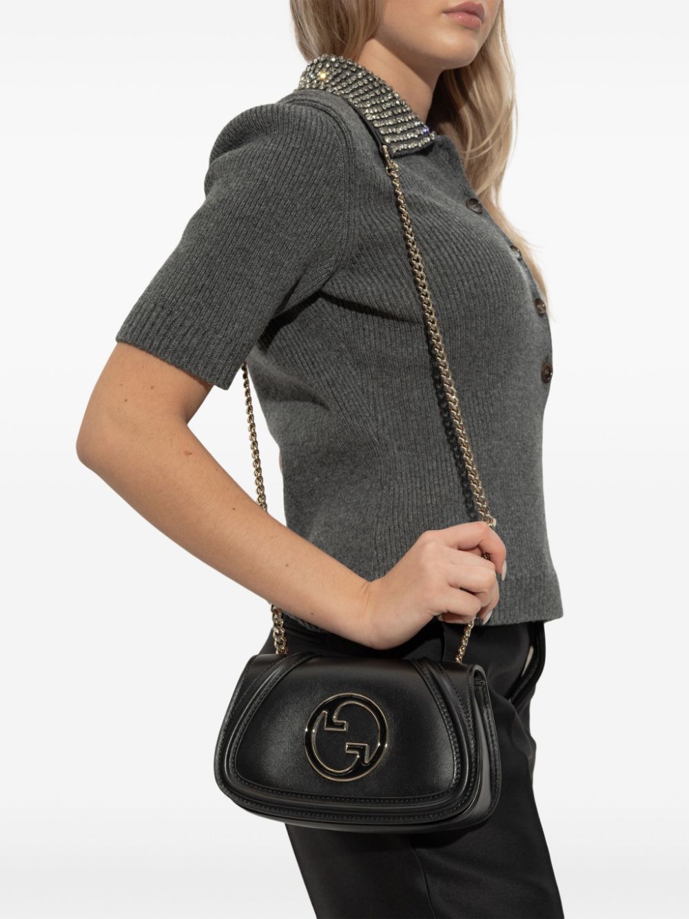 Gucci mini Blondie shoulder bag - Zwart