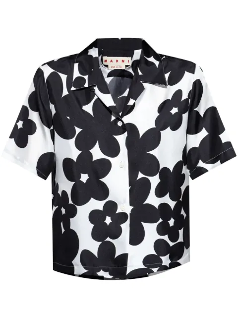 Marni camisa con estampado floral