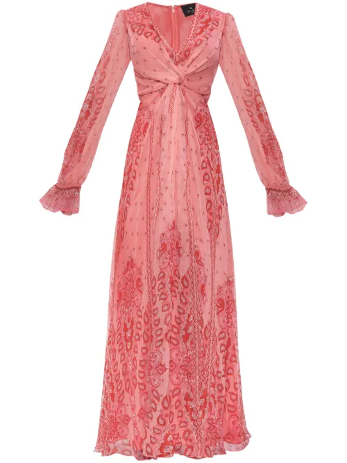 Robe imprimée à coupe longue - ETRO - Modalova