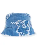 Marni floral-appliqué bucket hat - Blue