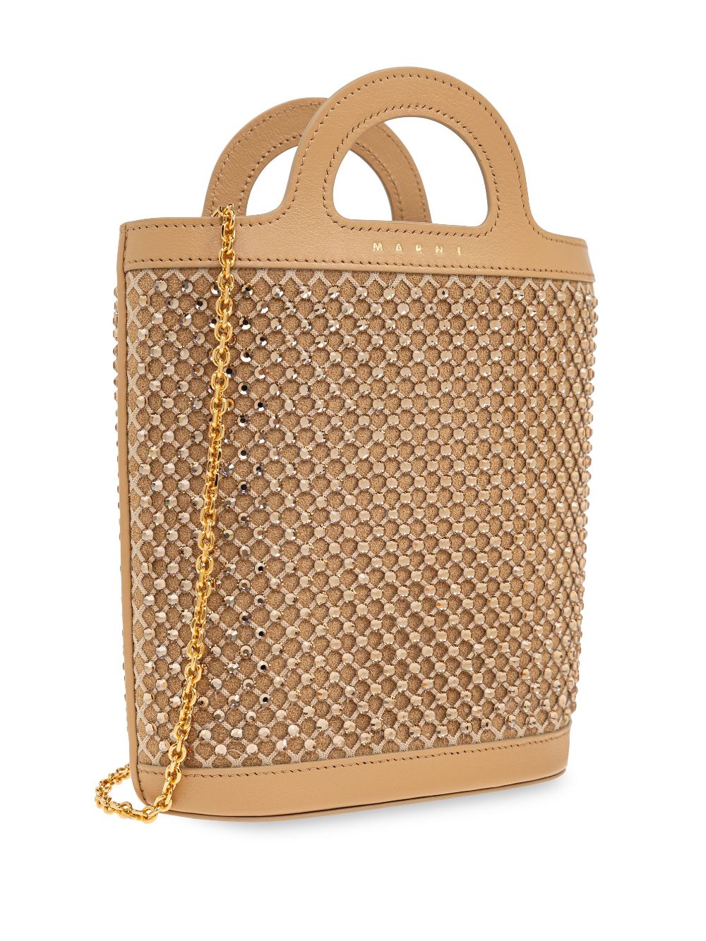 MARNI CRYSTAL-EMBELLISHED TOTE BAG 