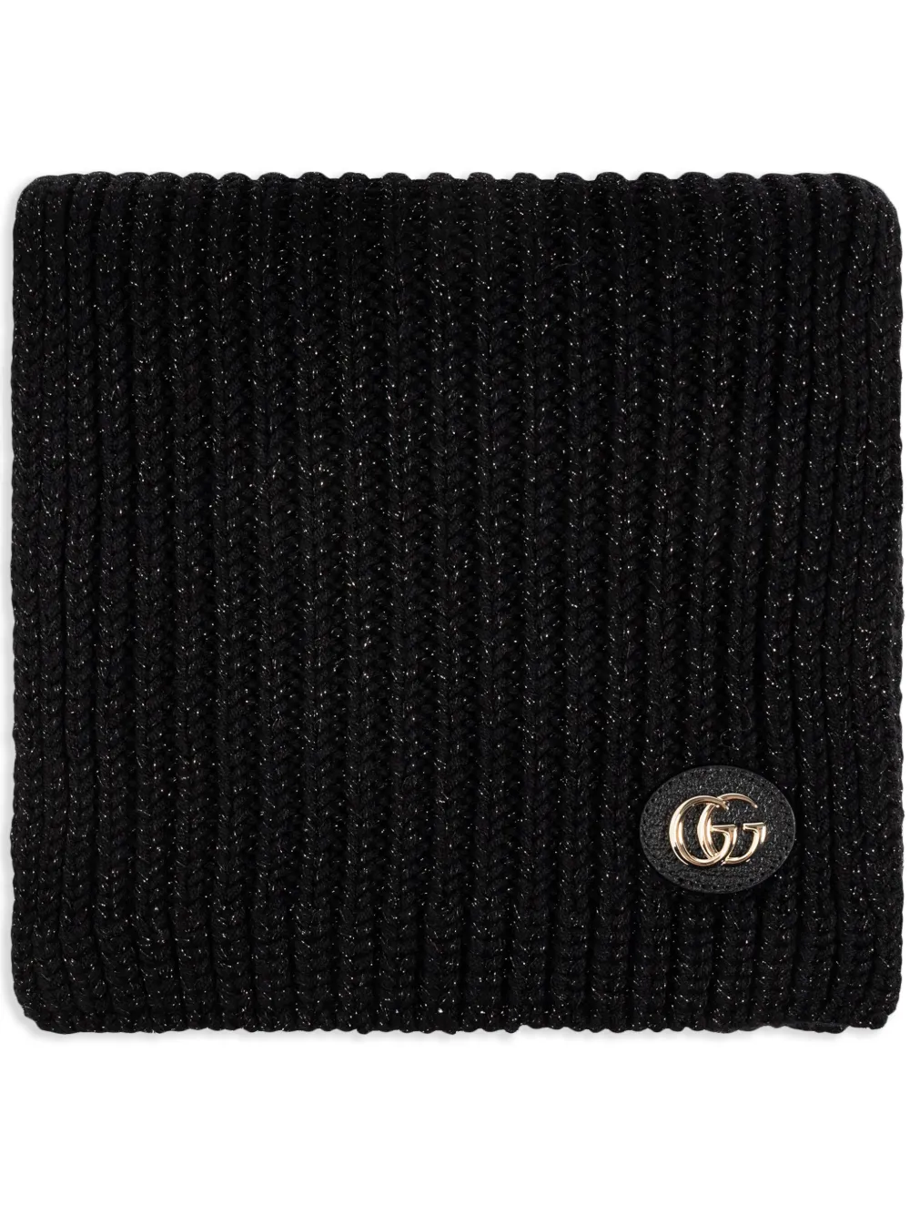 Gucci cable-knit wool scarf – Black