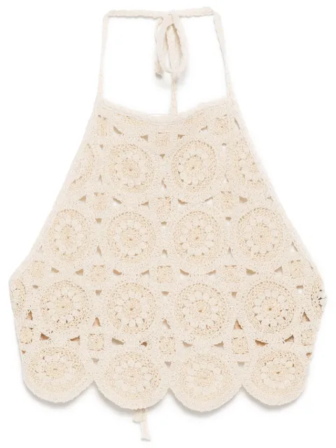 Bambah cropped halter top