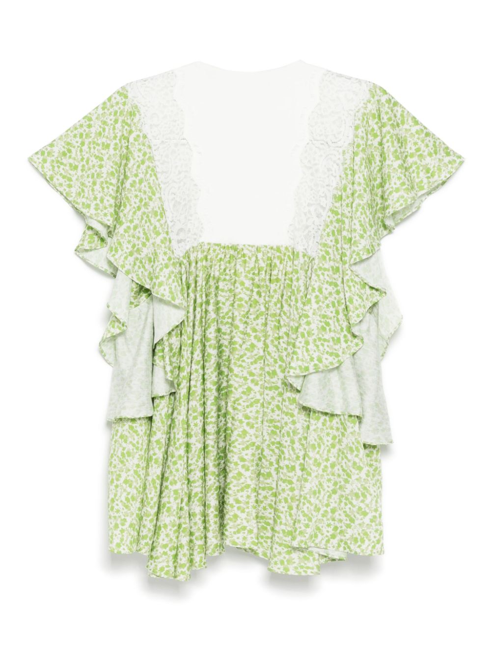 Bambah floral Azalea top - Groen