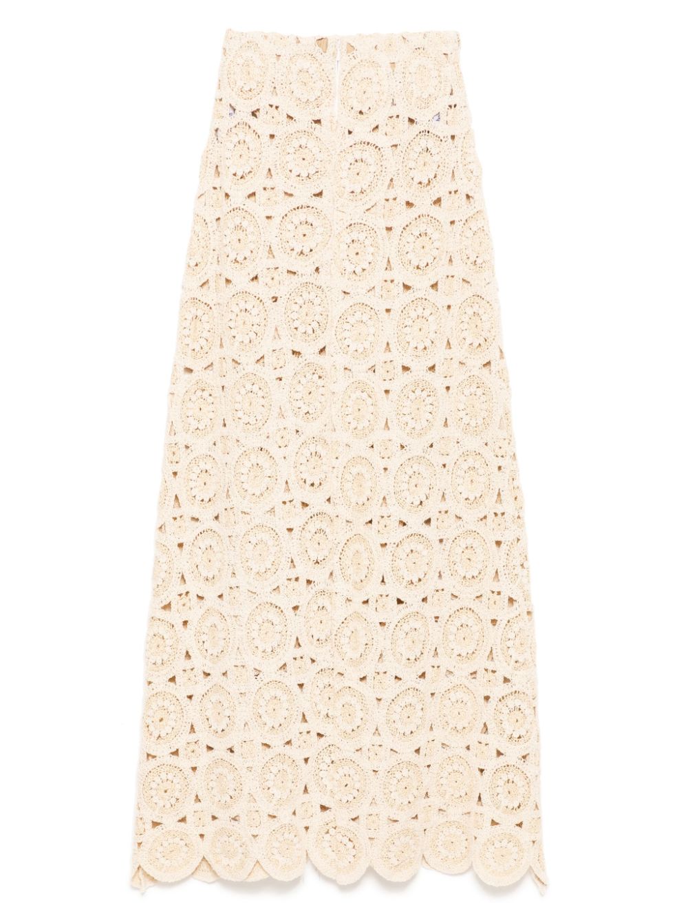 Bambah floral embroidery skirt - Beige