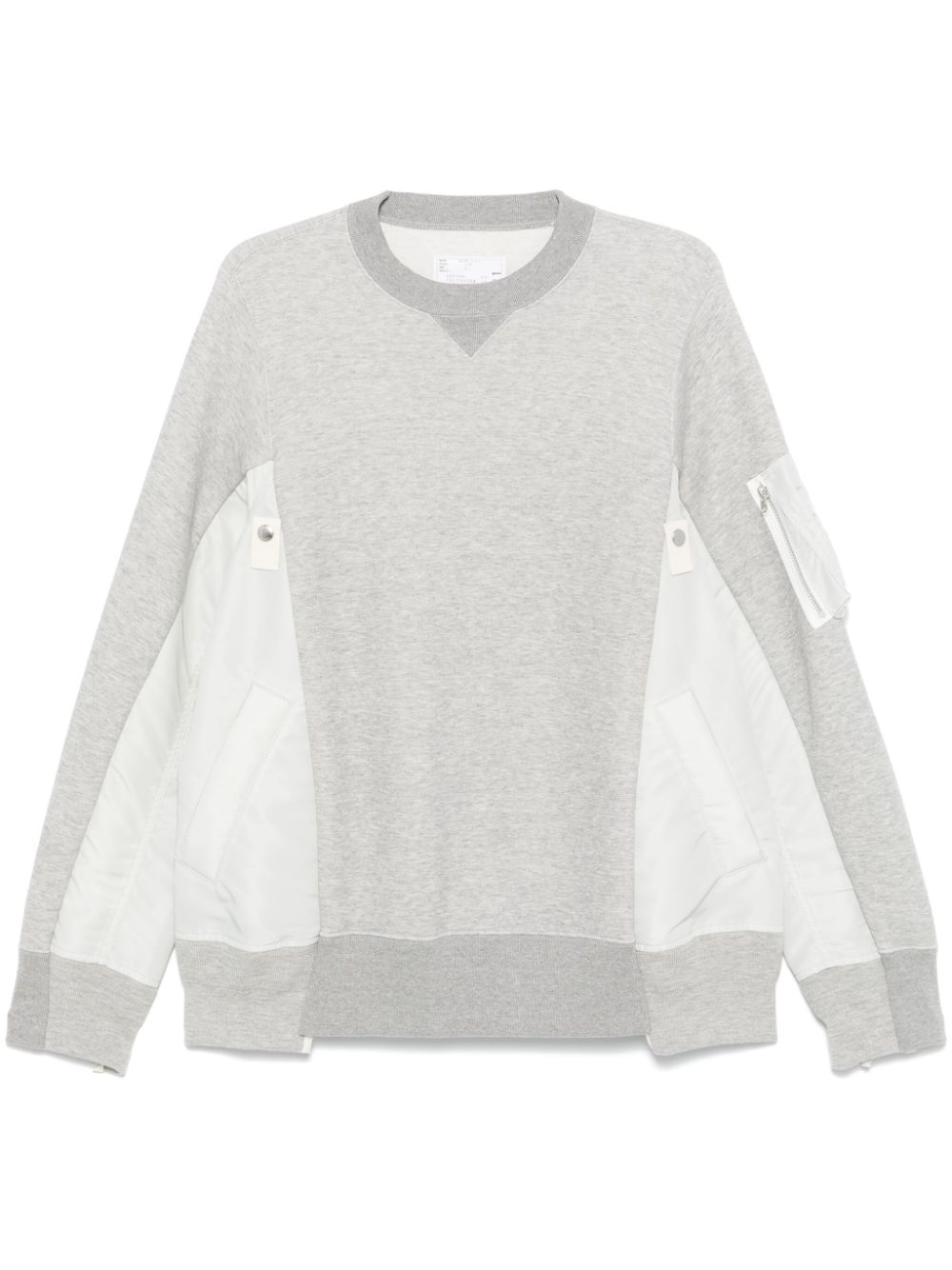 panelled sweatshirt