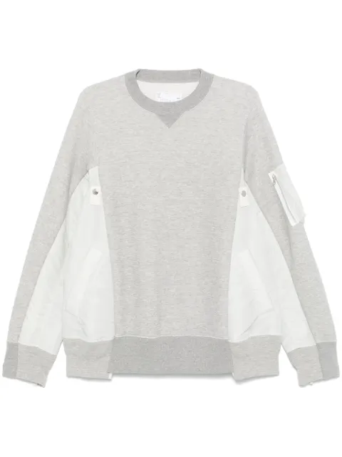 sacai sudadera con paneles