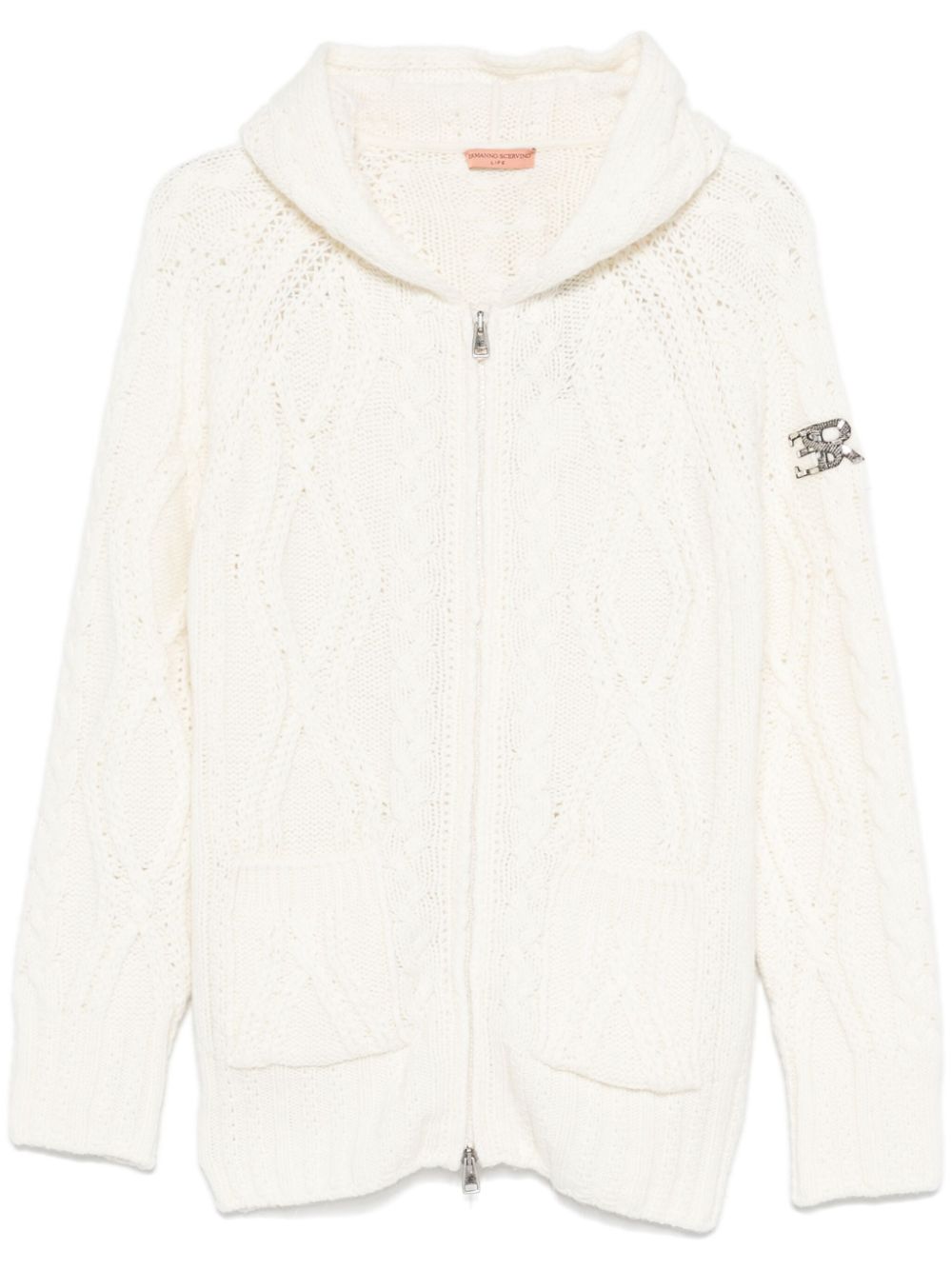 Ermanno Scervino cable-knit cardigan - White