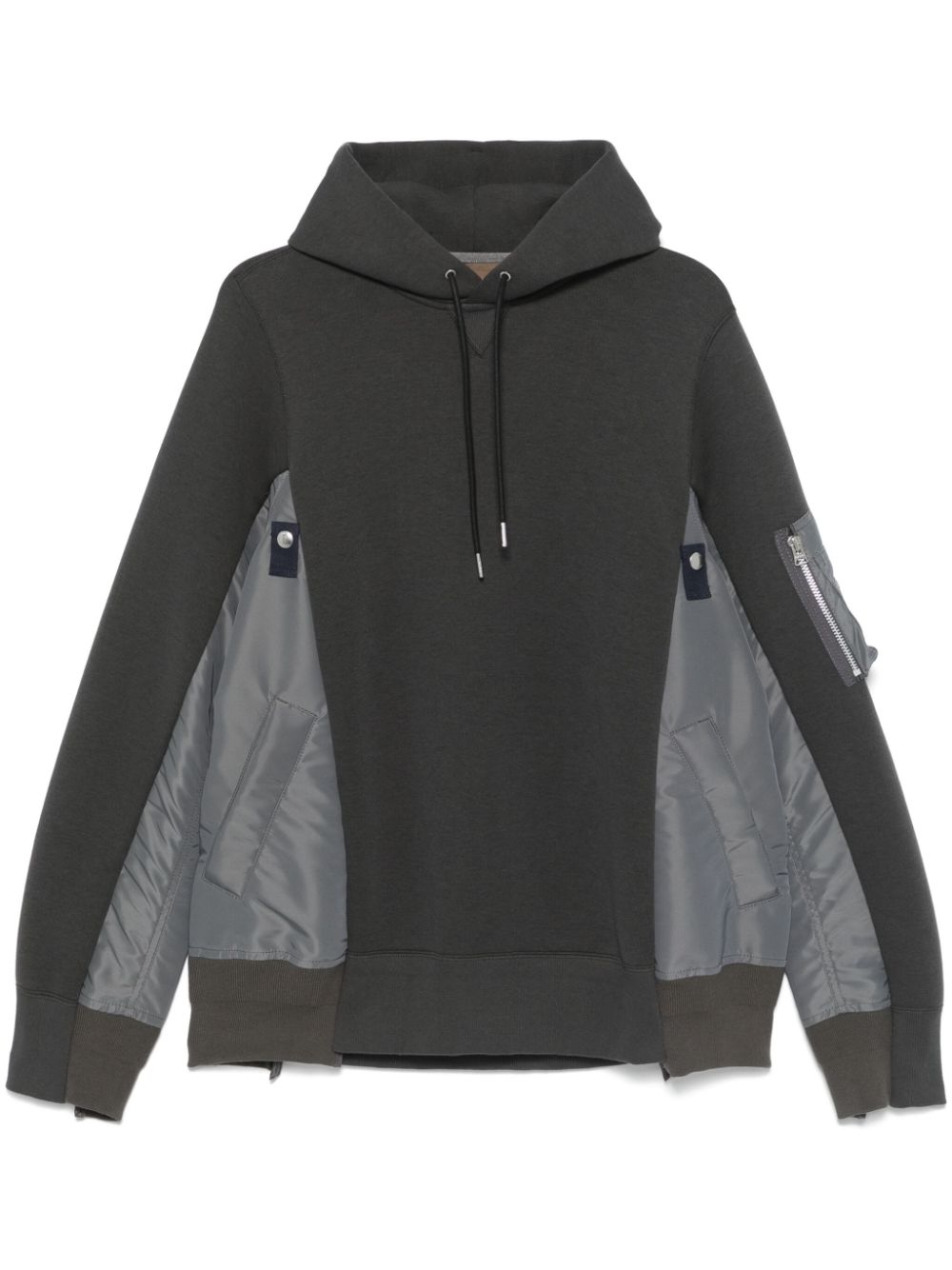 Sacai Hoodie met vlakken Grijs