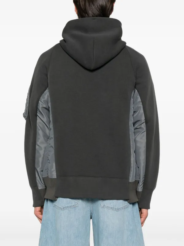 Sacai パネル パーカー | グレー | FARFETCH JP