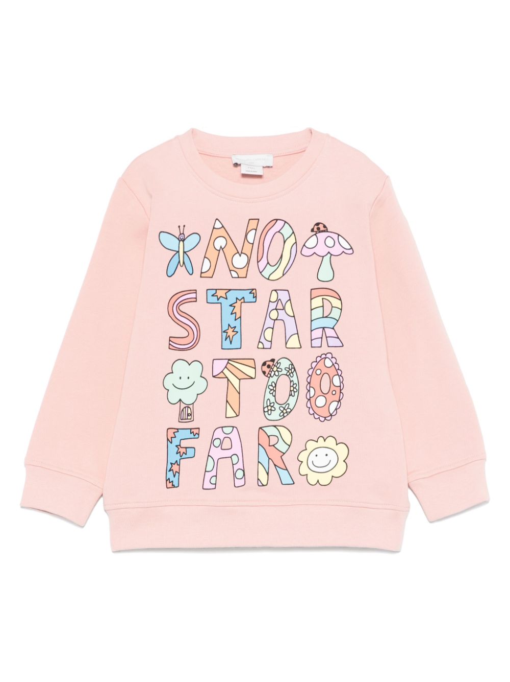 Stella McCartney Kids slogan-print sweatshirt - Pink