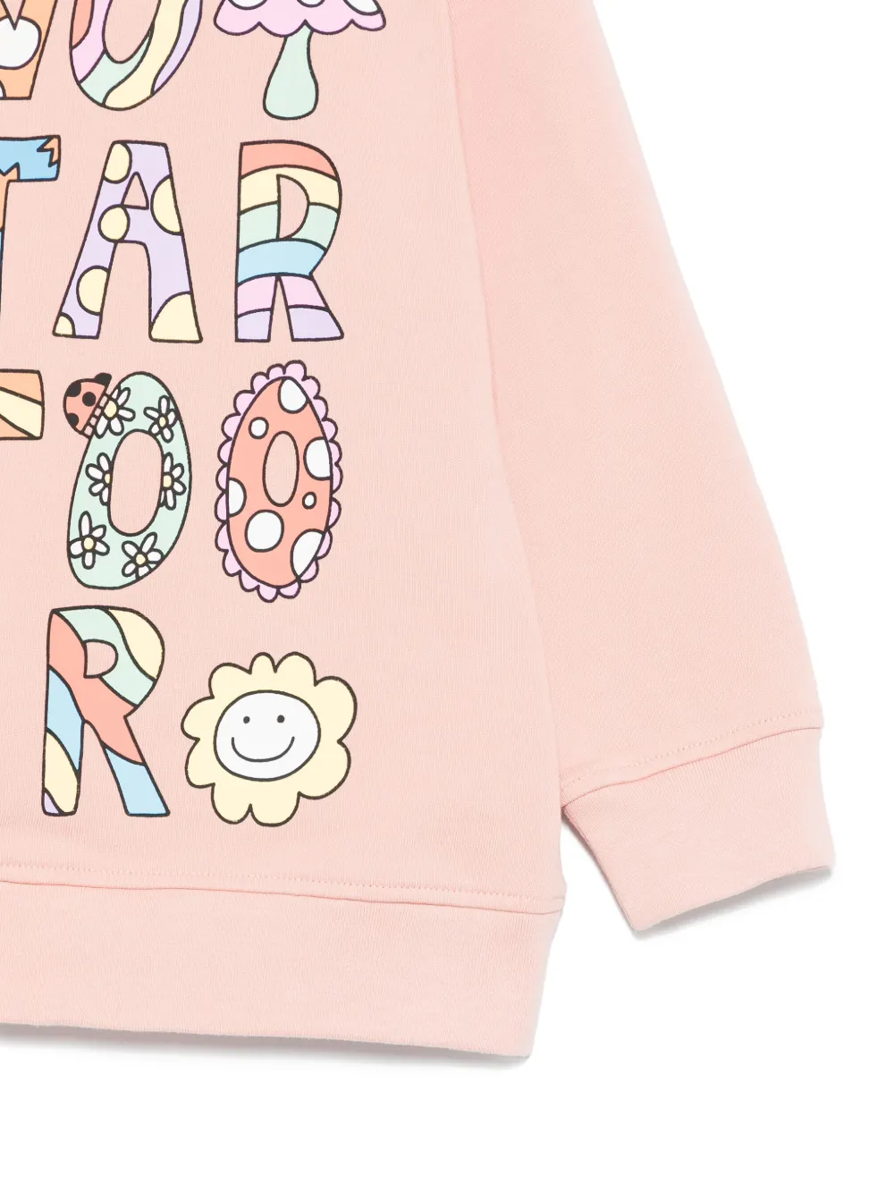 Stella McCartney Kids Sweater met tekst Roze