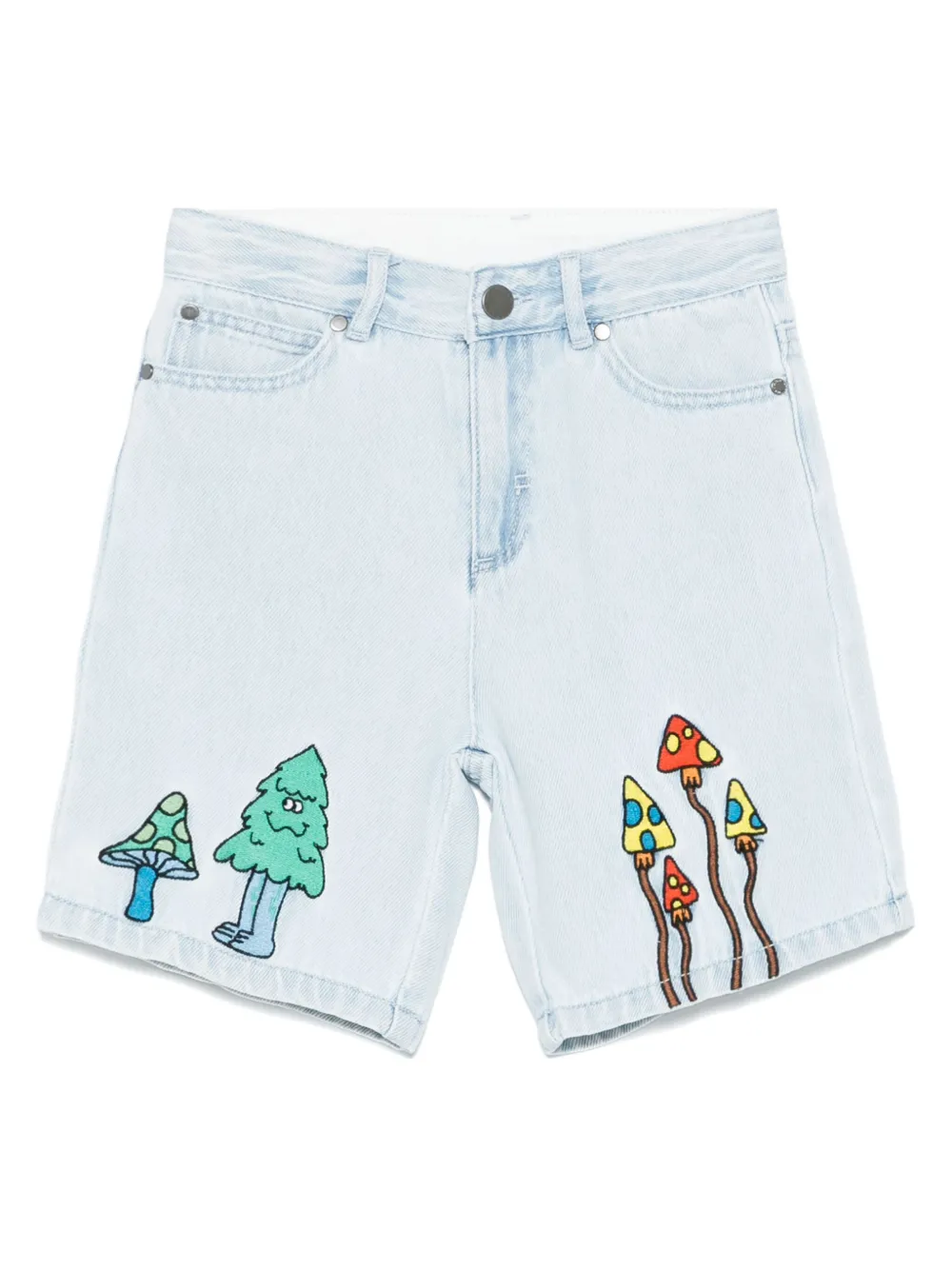 Stella McCartney Kids Shorts met borduurwerk Blauw