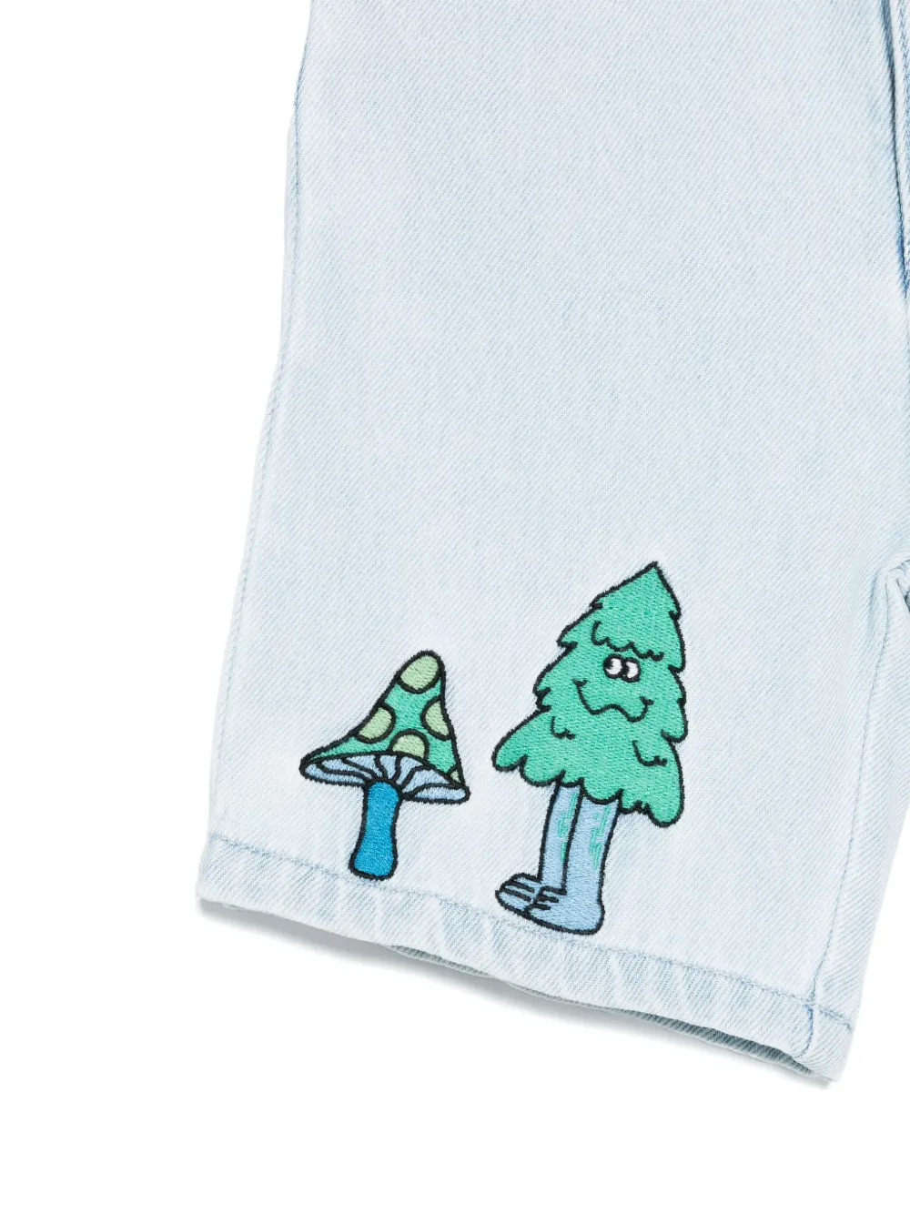 Stella McCartney Kids Shorts met borduurwerk Blauw