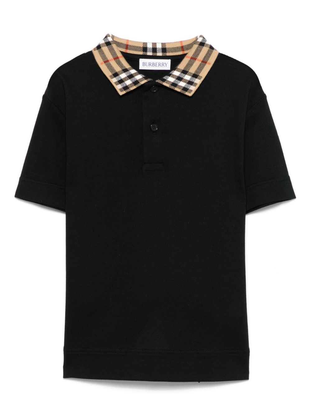 Burberry Kids Vintage Check poloshirt Zwart