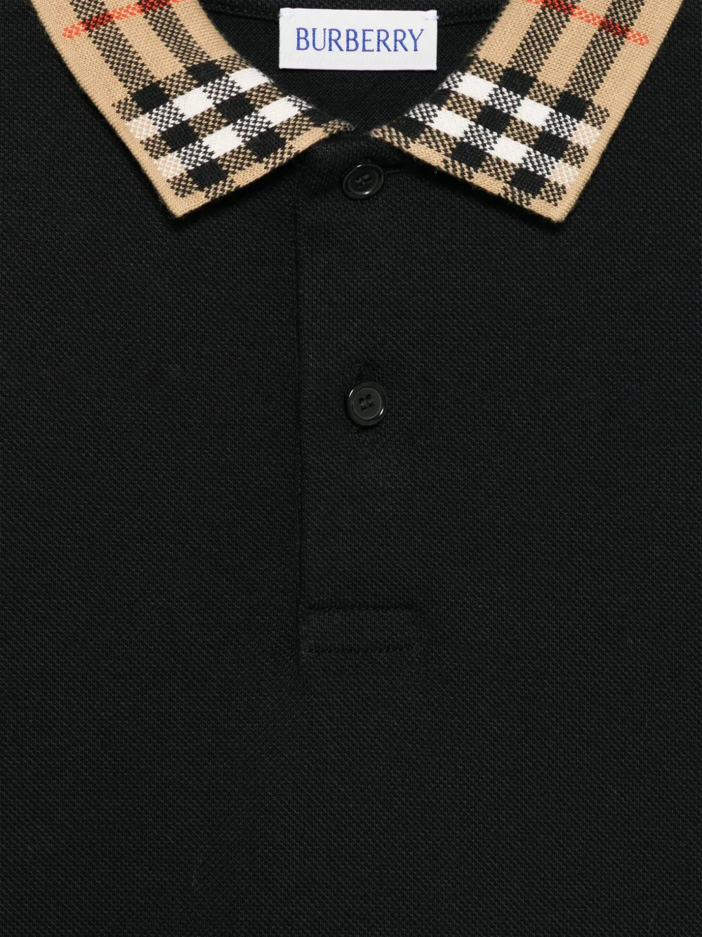 Burberry Kids Vintage Check poloshirt Zwart