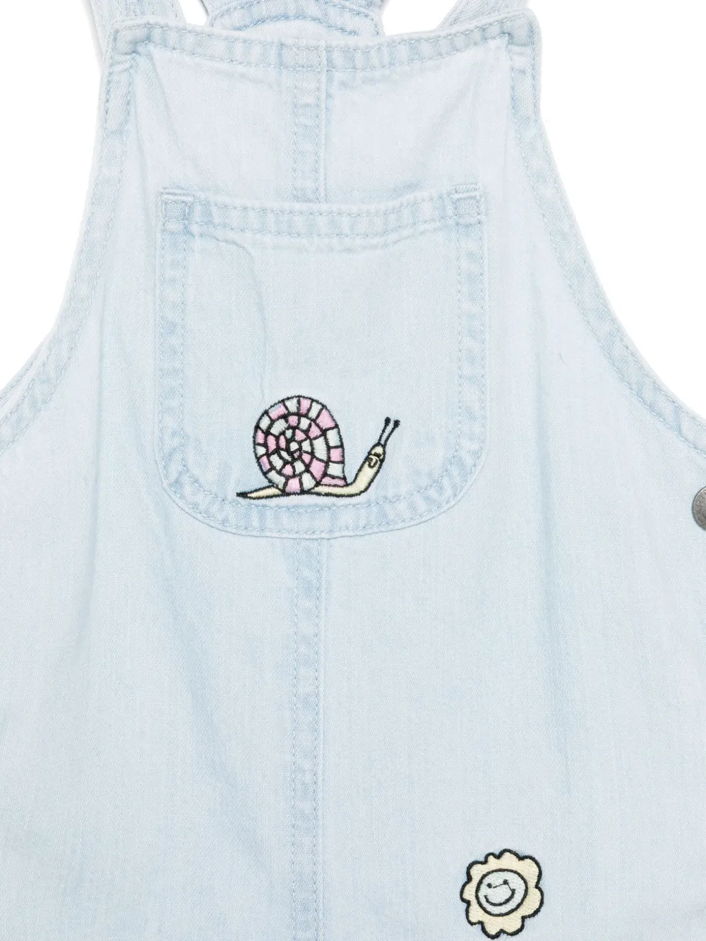 Stella McCartney Kids Tuinbroek met borduurwerk 600 BLUE