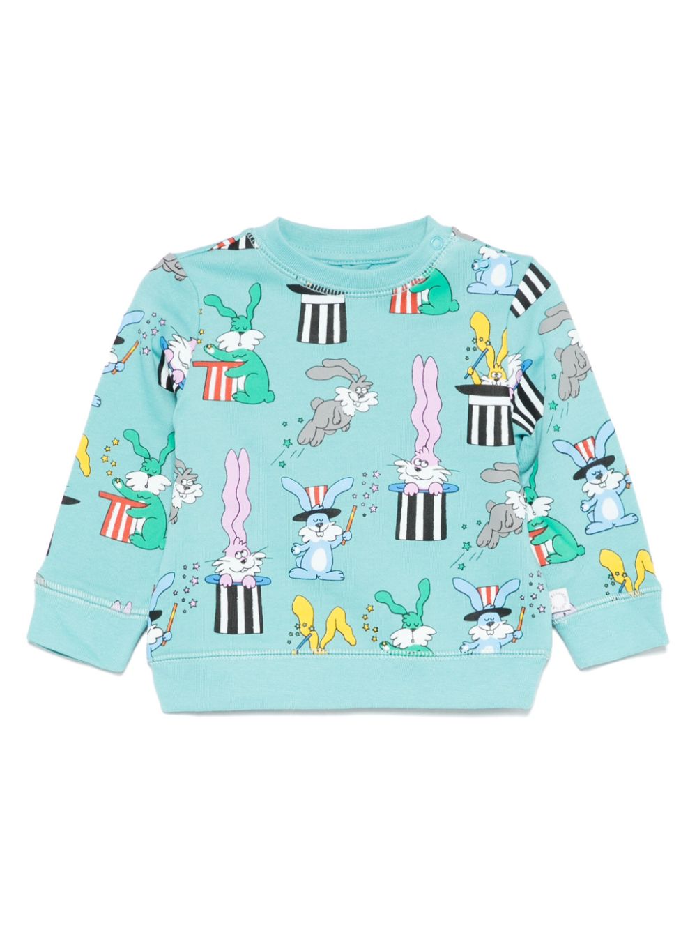 Stella McCartney Kids illustration-print sweatshirt - Blue