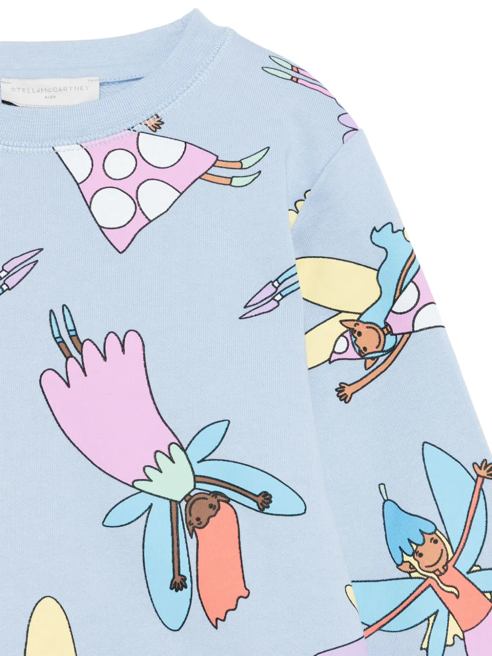 Stella McCartney Kids Sweater met print Blauw