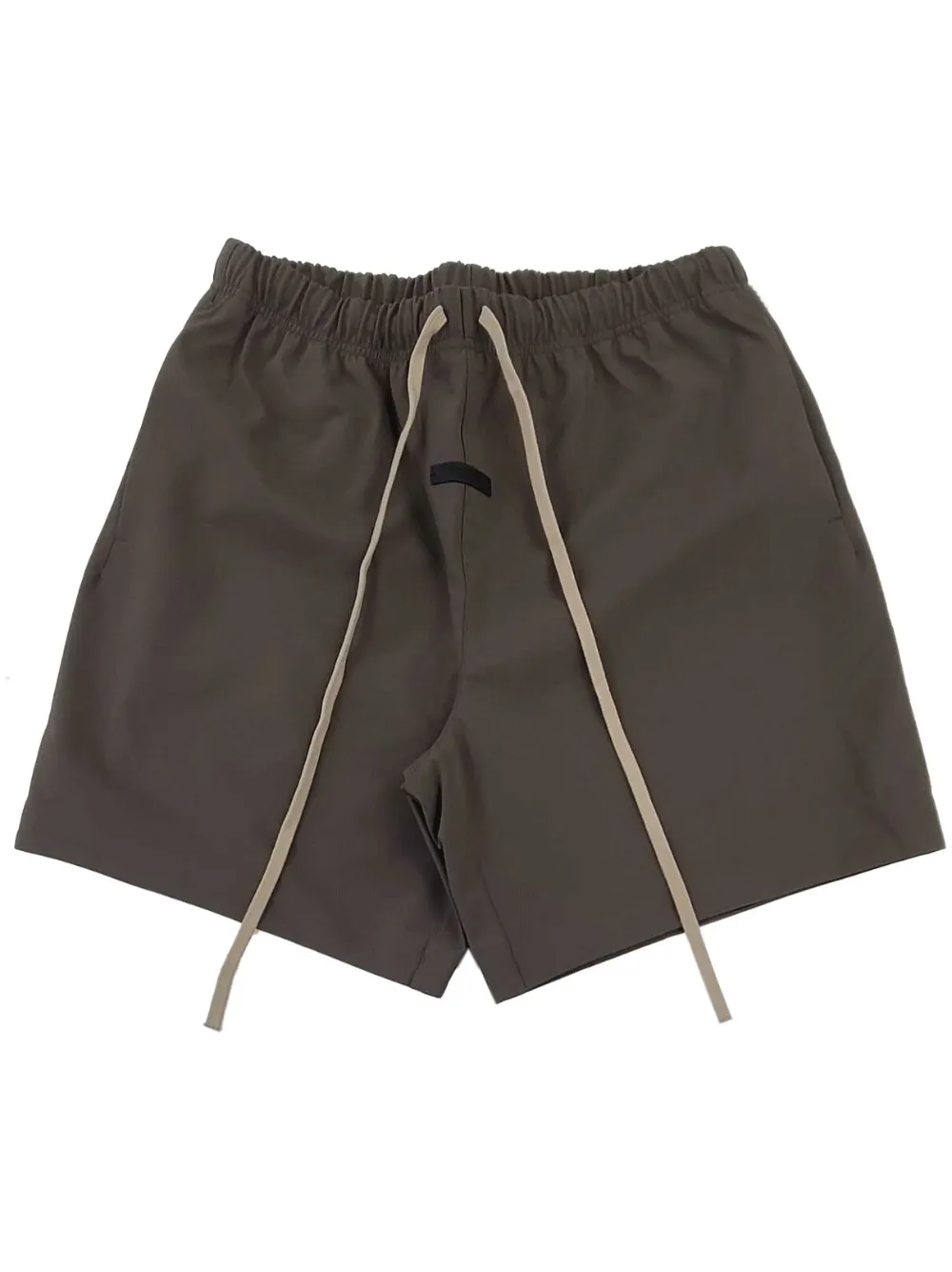 FEAR OF GOD ESSENTIALS Trainingsshorts met logopatch Bruin