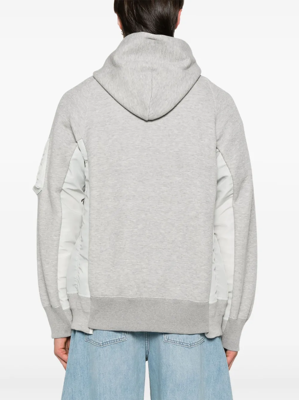 Sacai パネル パーカー | グレー | FARFETCH JP