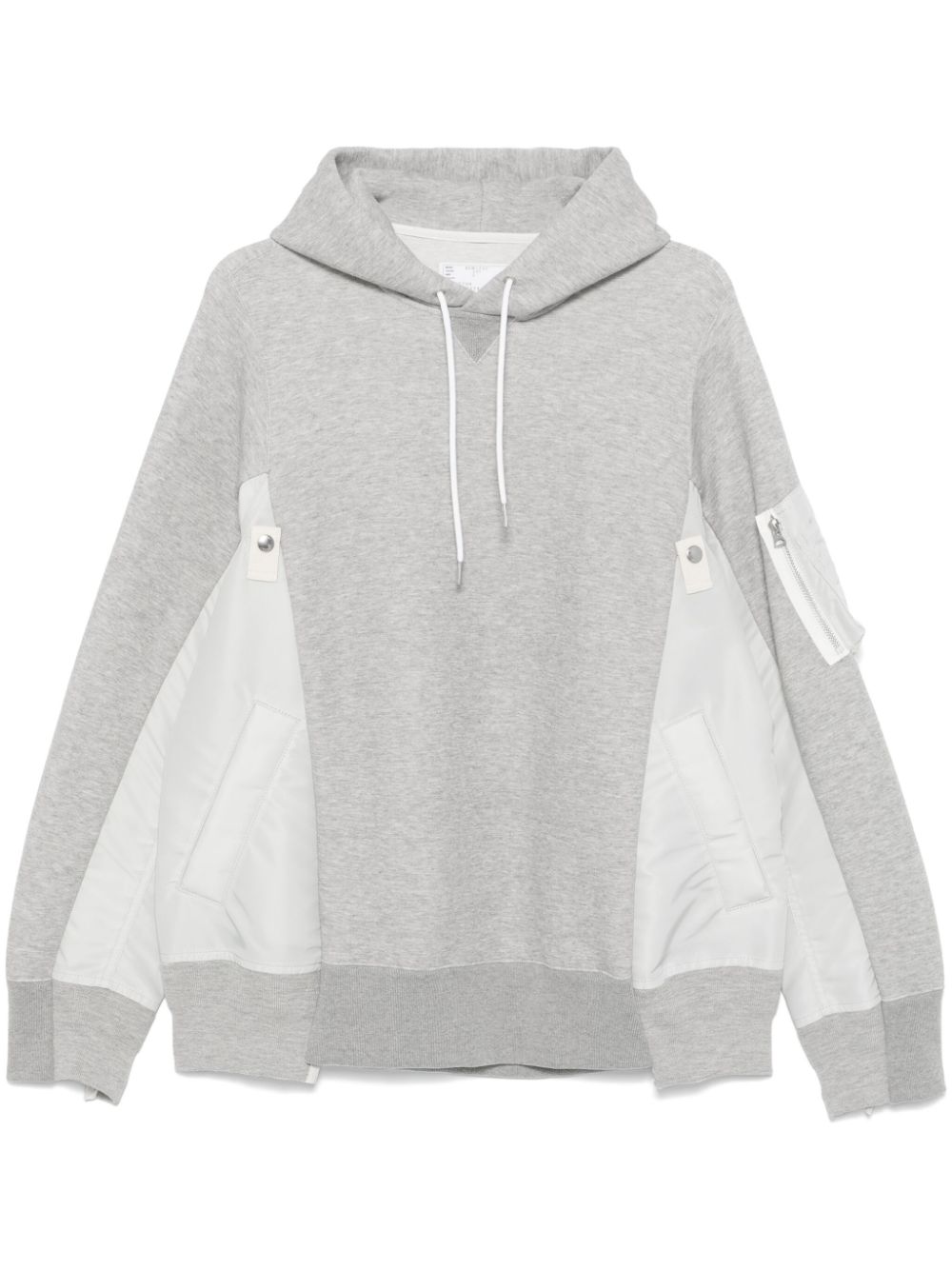 Sacai Hoodie met vlakken Grijs