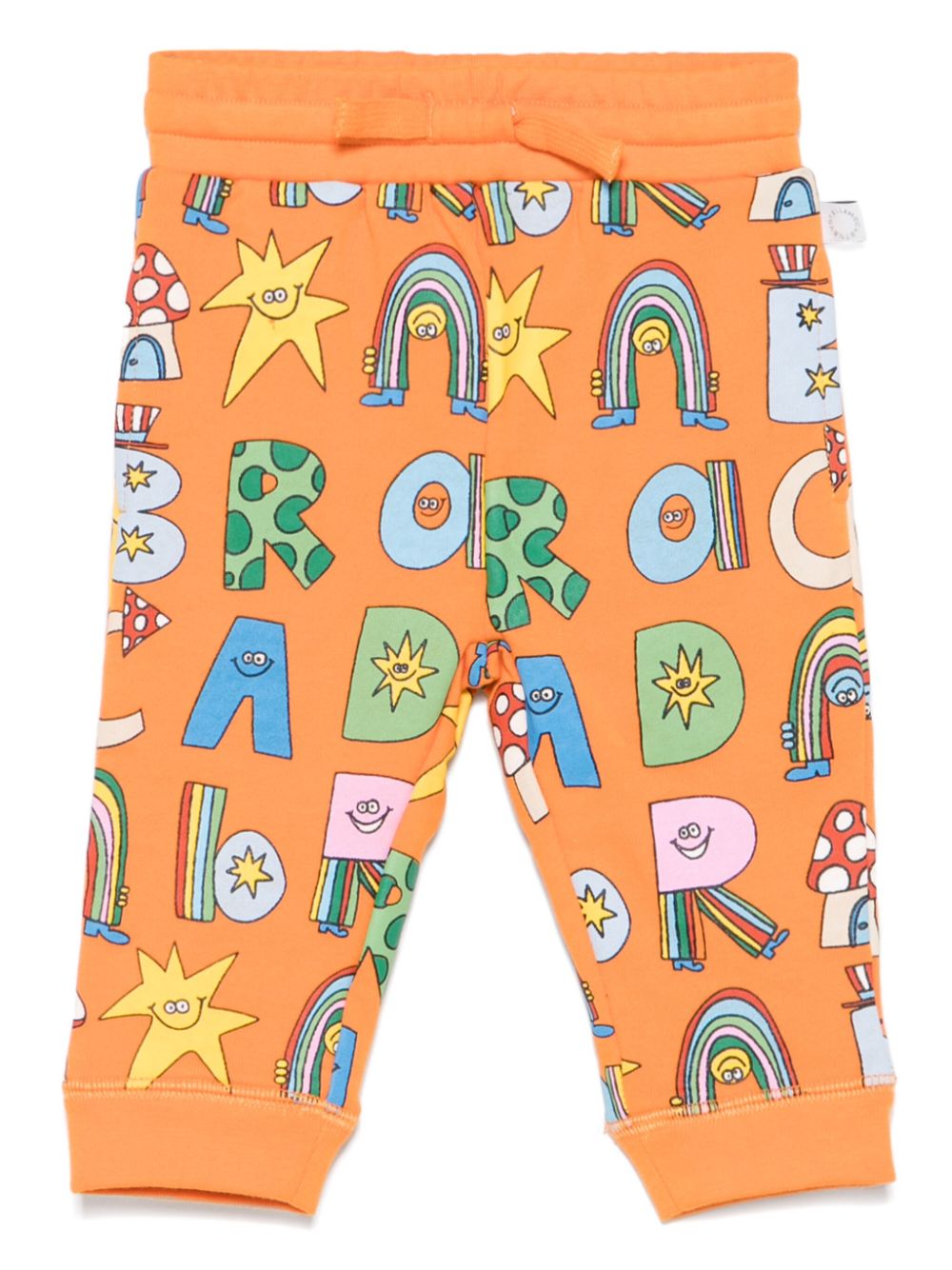 Stella McCartney Kids Trainingsbroek met trekkoord Oranje