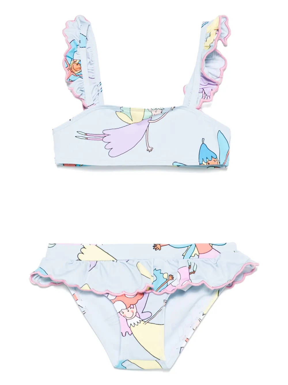 Stella McCartney Kids Bikini met print Blauw