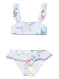 Stella McCartney Kids illustration-print bikini set - Blue