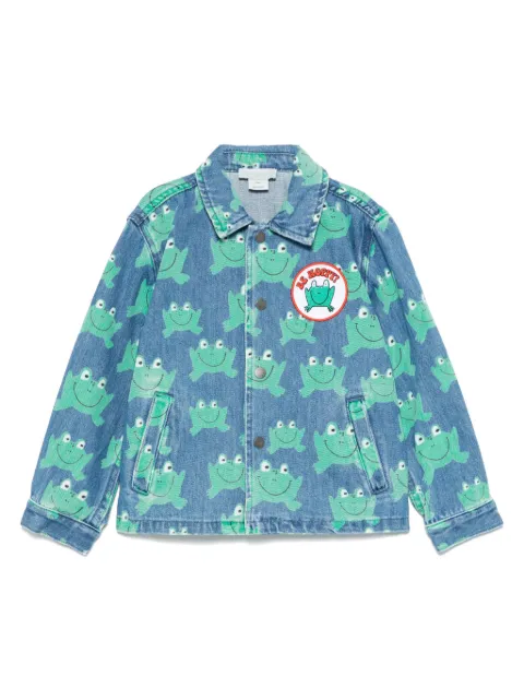 Stella McCartney Kids frog-print denim jacket