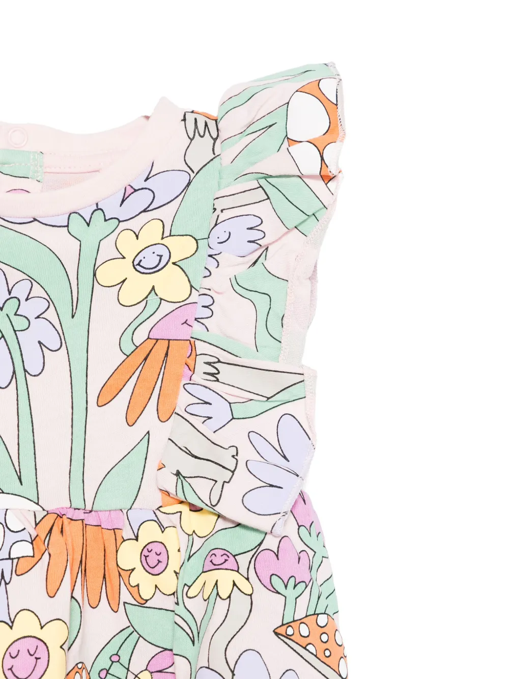 Stella McCartney Kids Jurk met bloemenprint Roze