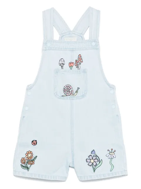 Stella McCartney Kids embroidered-motif dungarees