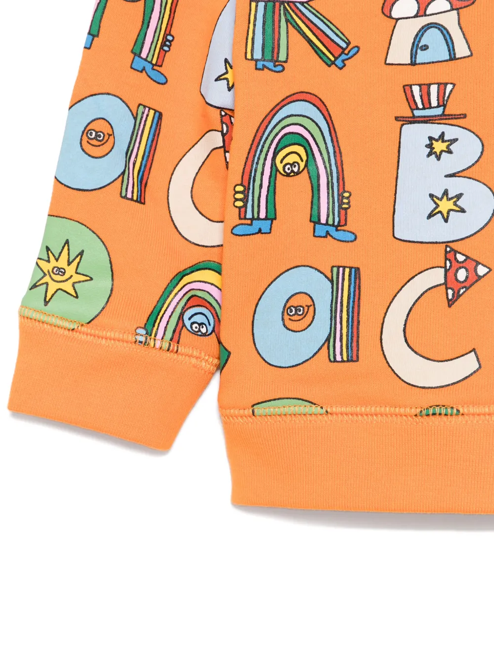 Stella McCartney Kids Sweater met print Oranje