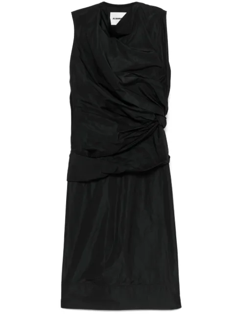 Jil Sander taffeta midi dress