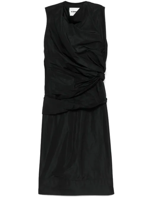 Robe en taffetas à coupe mi-longue - Jil Sander - Modalova