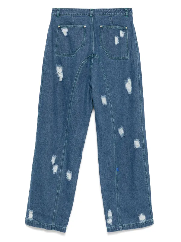 Off Duty Llot Distressed Jeans Blue FARFETCH ID