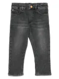 Versace Kids Medusa Head-button jeans - Grey