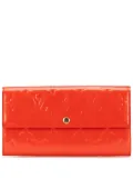 Louis Vuitton Pre-Owned 2009 Monogram Vernis Sarah Wallet long wallets - Red