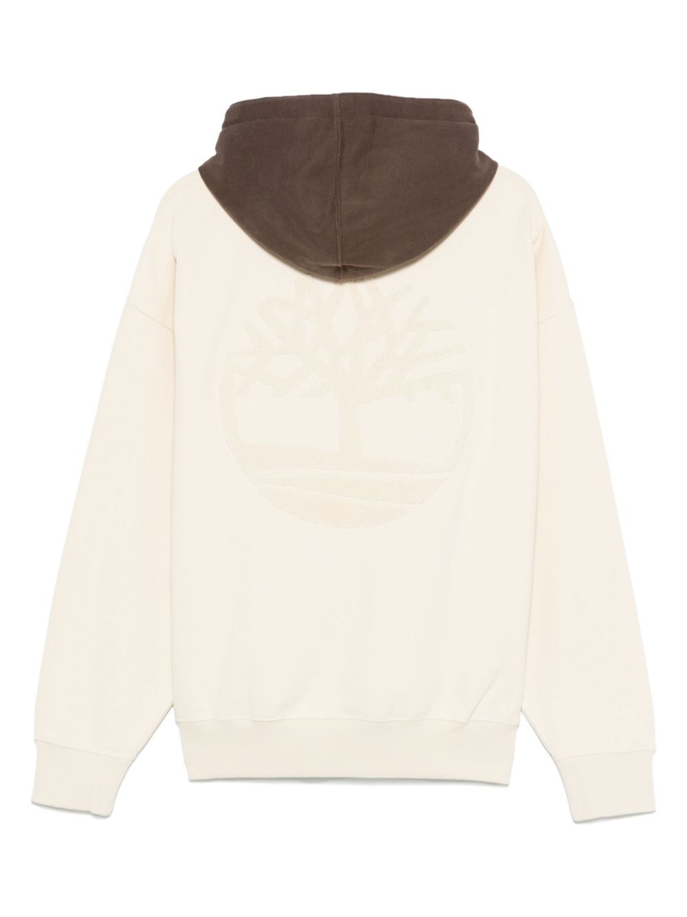 Timberland logo-appliqué hoodie - Beige