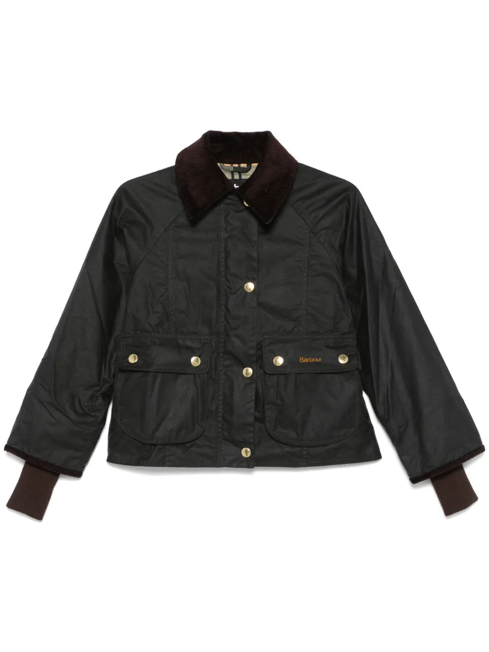 Barbour Beadnell waxed cropped jacket - Green