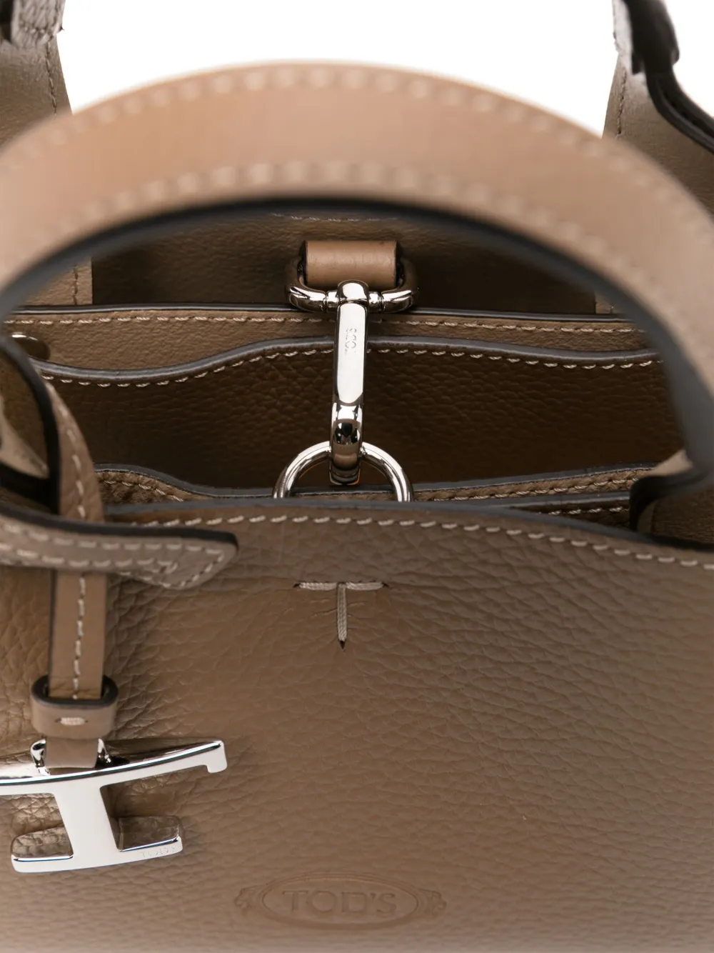 Tod's Kleine leren shopper Bruin