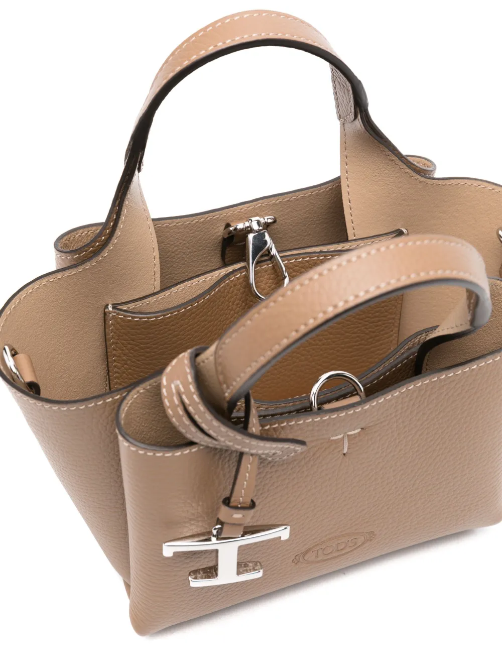 Tod's Kleine leren shopper Bruin