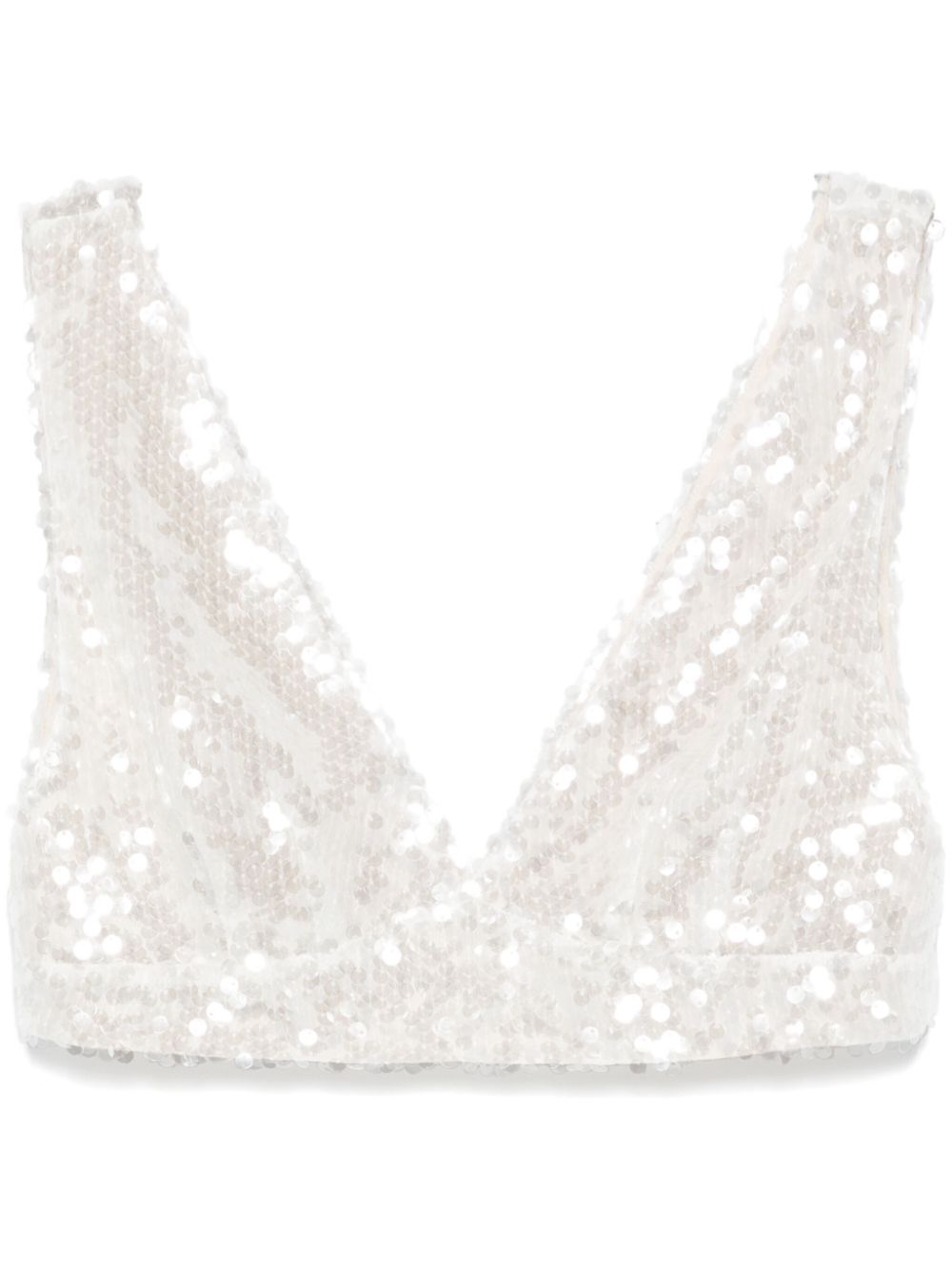 Philosophy Di Lorenzo Serafini sequinned top - White