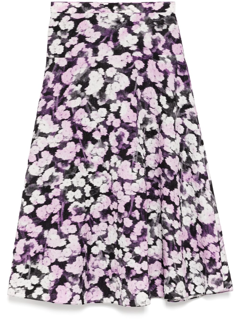 ERDEM graphic print skirt - Black