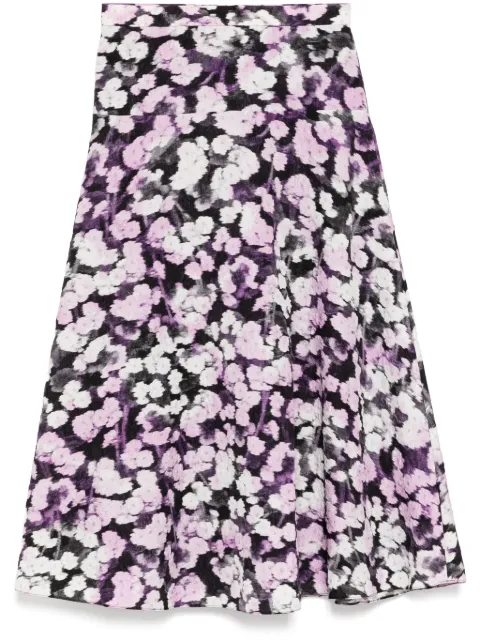 ERDEM falda con estampado gráfico
