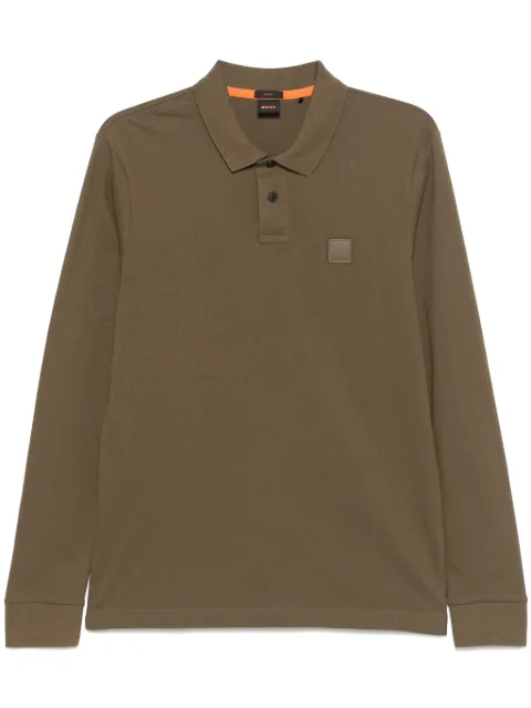 BOSS logo-patch polo shirt
