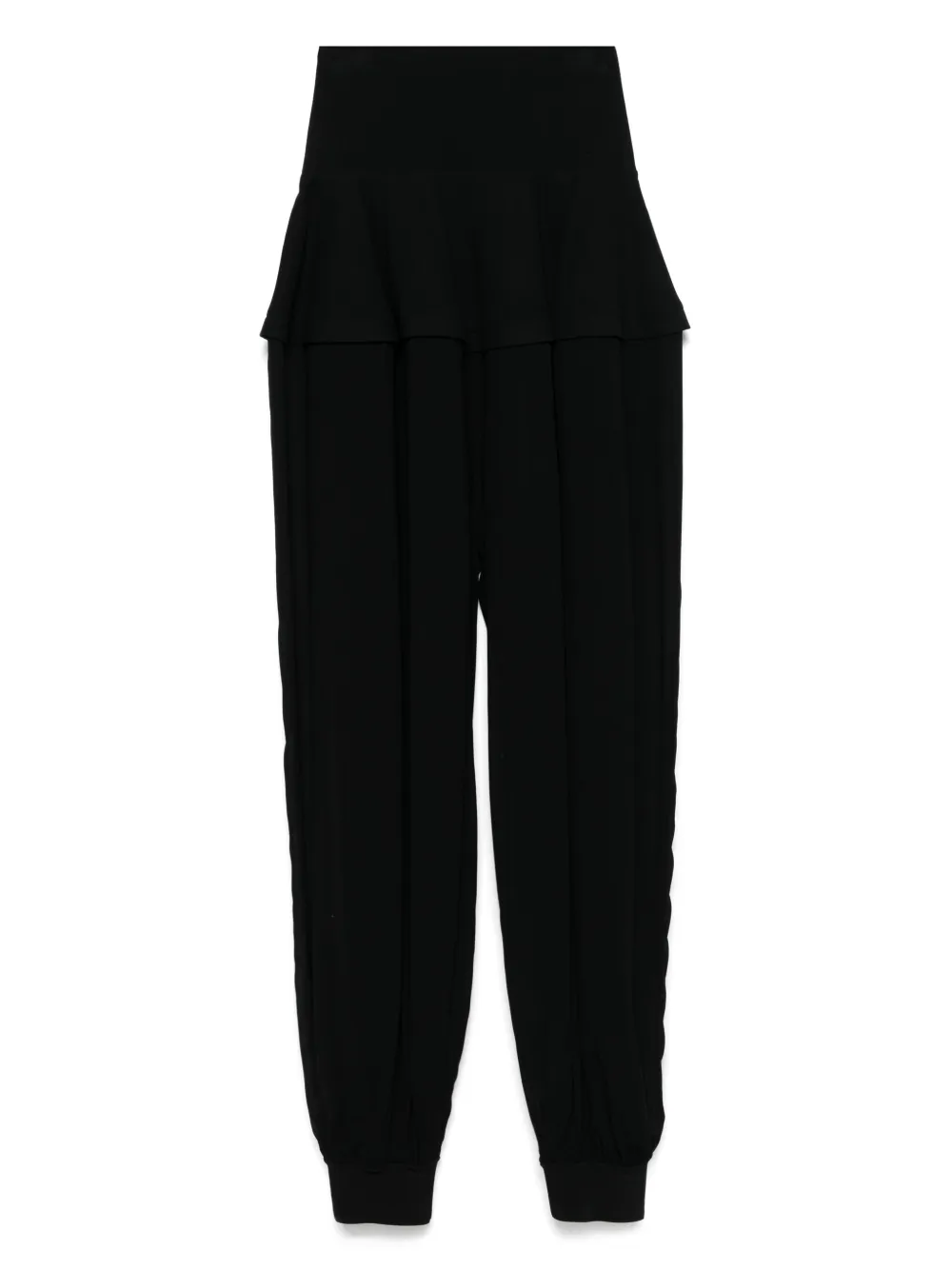 Alaïa pantalones de georgette con peplum | Pantalones con tiro alto | Image 2
