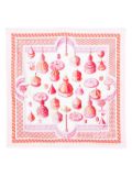 Ferragamo Nadir-print silk scarf - Pink